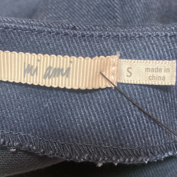 NWT Francesca’s Mi Ami Navy Size S Embroidered Skirt - Picture 9 of 9